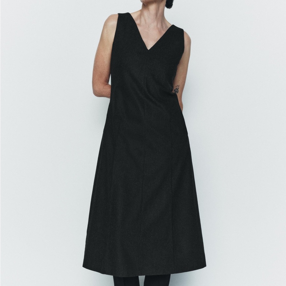 Small ZARA Dark Gray Midi Dress